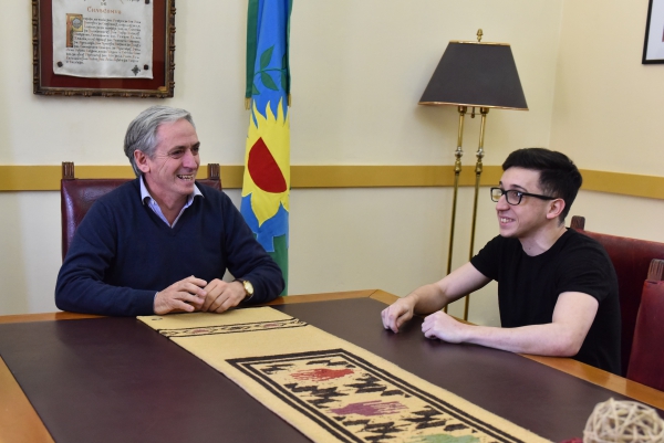 JAVIER GASTÓN RECIBIÓ AL ACTOR Y VECINO DE NUESTRA CIUDAD RODRIGO NOYA