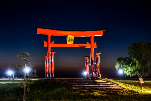 SEBASTIÁN PLACENAVE: “COLOCAMOS NUEVA ILUMINACIÓN PARA QUE VECINOS Y TURISTAS PUEDAN DISFRUTAR EL TORII EN LA COSTANERA”