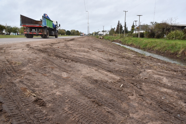 LIMPIEZA Y RECUPERACIÓN DE BANQUINAS EN LA AVENIDA JUAN MANUEL DE ROSAS