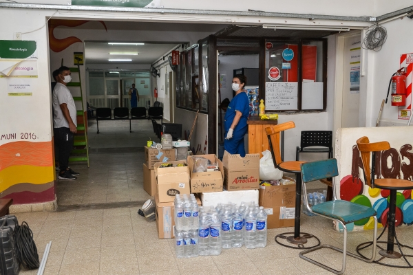 CORTOCIRCUITO PROVOCÓ UN PRINCIPIO DE INCENDIO EN EL LABORATORIO DEL HOSPITAL MUNICIPAL