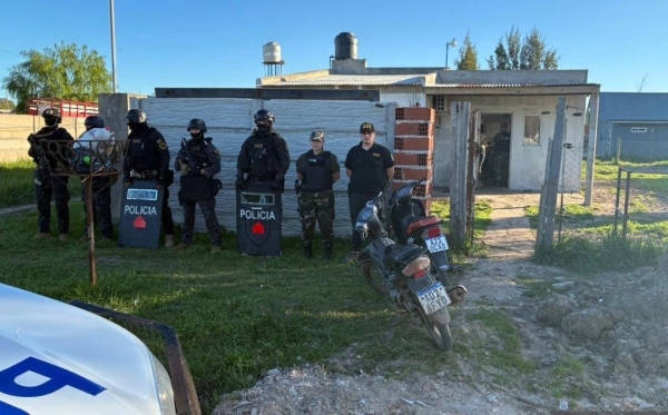 Durante 2025 hubo 39 allanamientos y 25 detenciones por narcotráfico