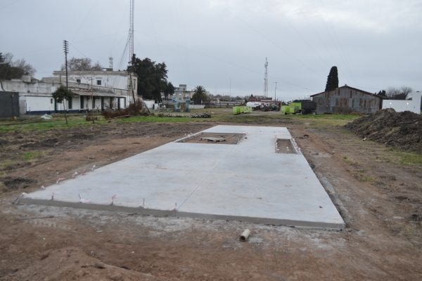 Avanza la obra del Playón Urbano en la Vieja Estación