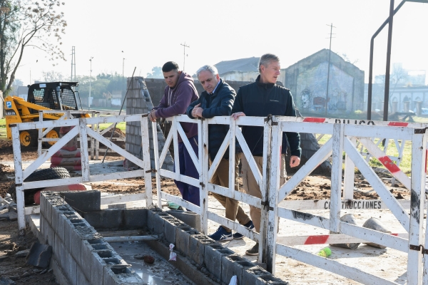 Continúa a buen ritmo la obra del Playón Urbano en la Vieja Estación