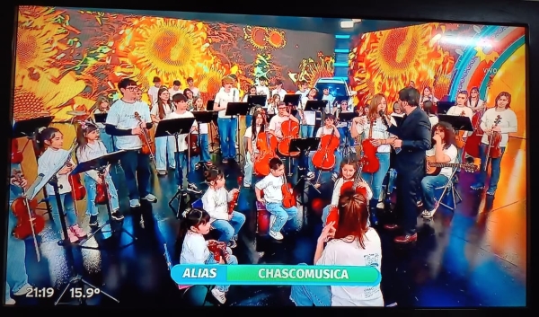  La Orquesta-Escuela llevó su música a la televisión