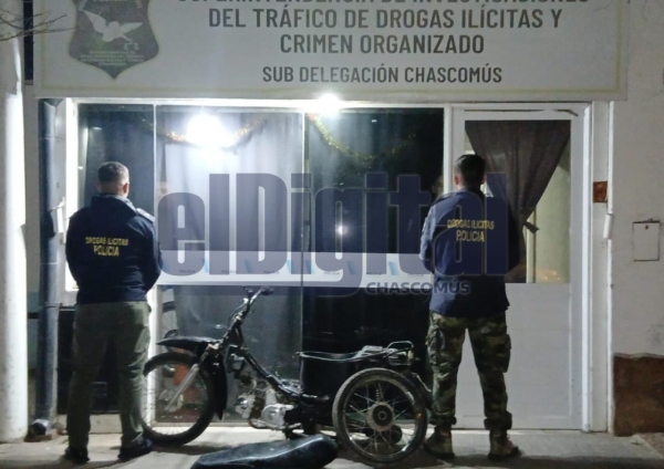  Allanamiento en una vivienda por presunta venta de estupefacientes