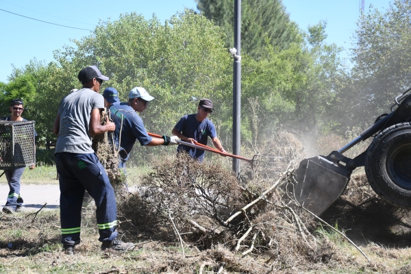  Tareas de limpieza y mantenimiento del espacio público en el barrio El Porteño
