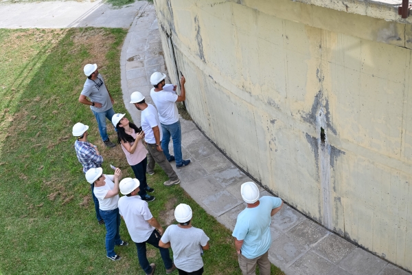  Autoridades provinciales recorrieron la obra de ampliación de la Planta de Tratamiento Cloacal