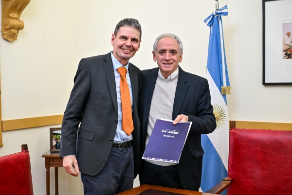 Javier Gastón recibió al embajador de Austria en Argentina