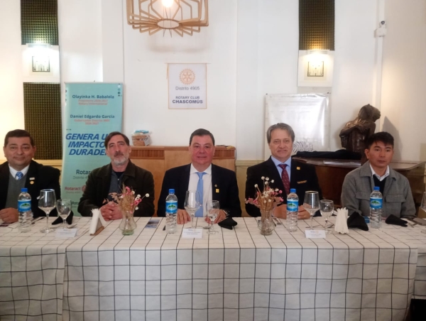  Leandro Bordalecou participó de la celebración por el 85° aniversario del Rotary Chascomús